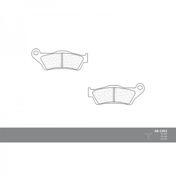 Hintere Bremsbeläge für KTM 990 SM LC8 (KTMLC8SM) 2008 -