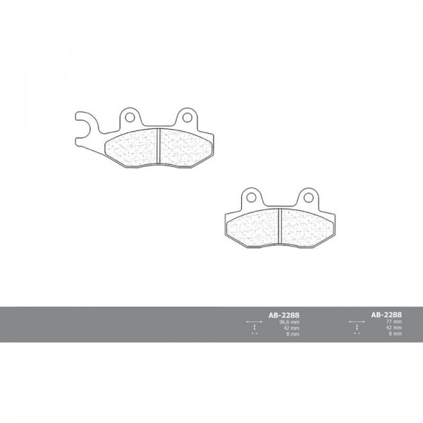 Vordere Bremsbeläge für Luxxon Liger 125 Enduro QM125GY-2B 2011 -
