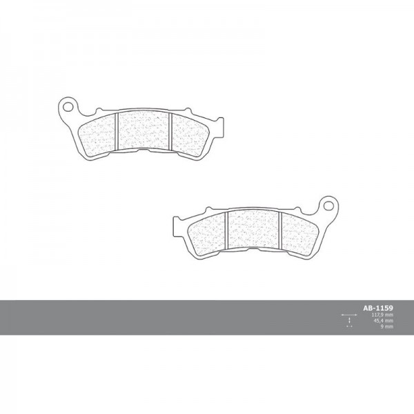 Vordere Bremsbeläge für Honda CBR 600 F PC41 2011 - 2016 ABS